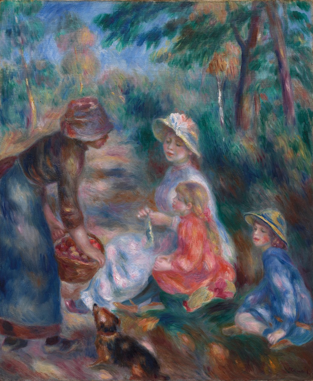 El vendedor de manzanas, c. 1890 de Pierre Auguste Renoir
