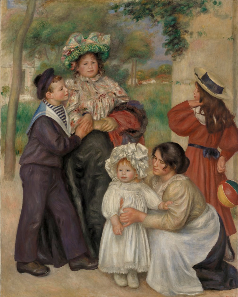 La familia del artista de Pierre Auguste Renoir