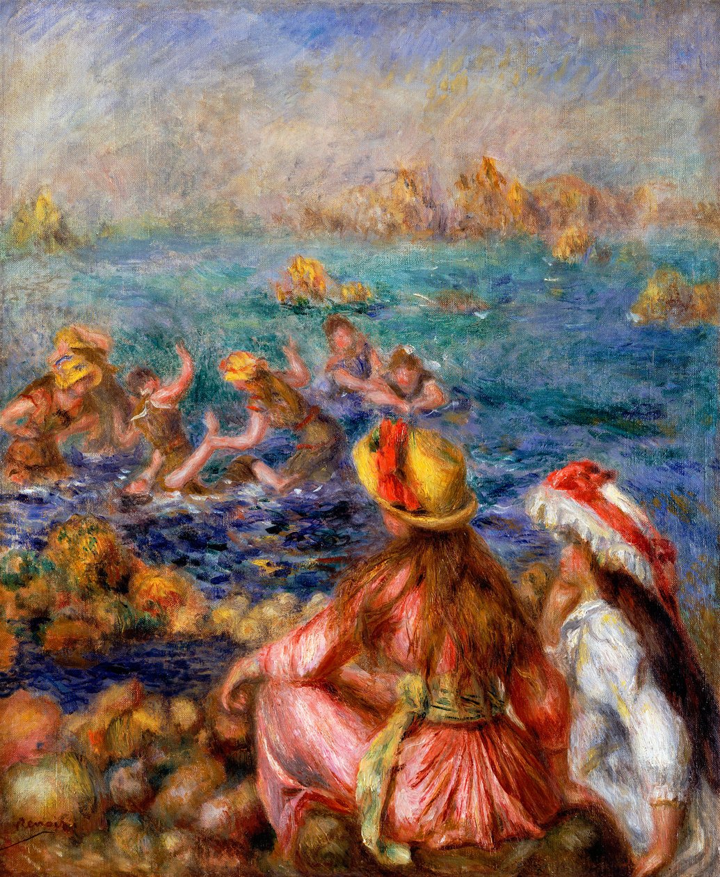 Los bañistas, 1892 de Pierre Auguste Renoir
