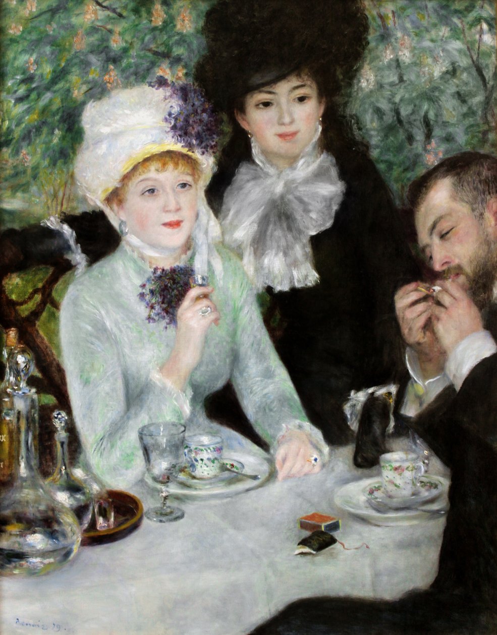 El fin del almuerzo, 1879 de Pierre Auguste Renoir