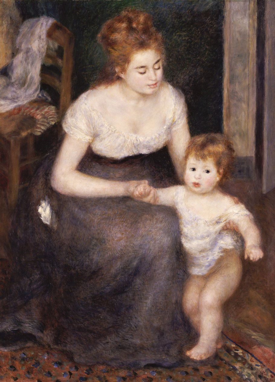 El primer paso, 1876 de Pierre Auguste Renoir