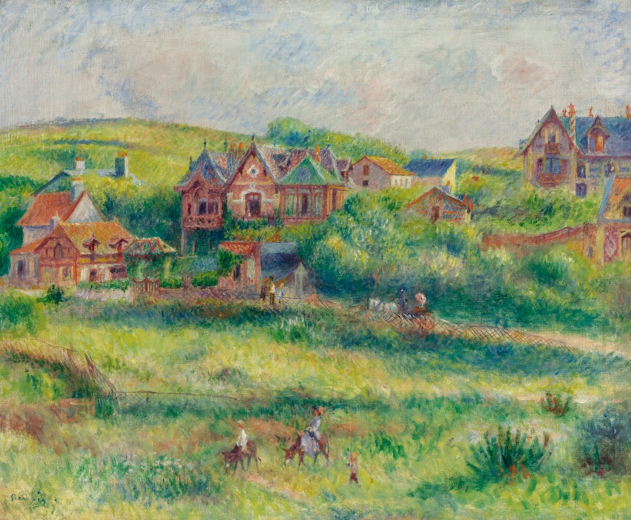 La Casa de Blanche Pierson, Pourville de Pierre Auguste Renoir