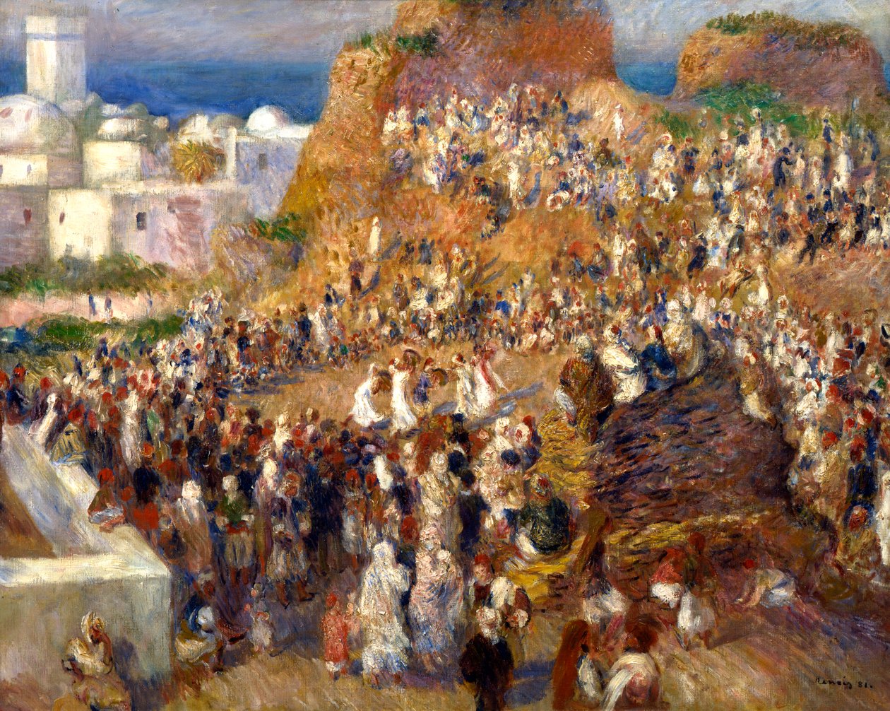 La mezquita, o festival árabe, 1881 de Pierre Auguste Renoir