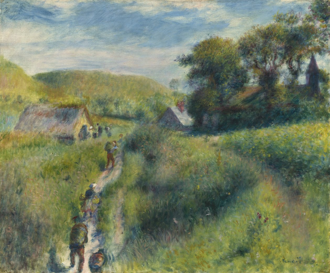 La cosecha de mejillones, 1879 de Pierre Auguste Renoir