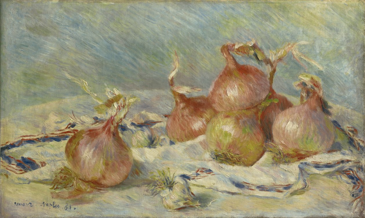 Las cebollas, 1881 de Pierre Auguste Renoir