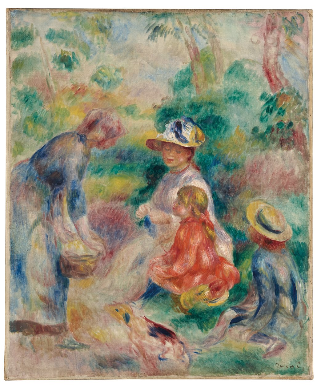 El vendedor de manzanas, 1890 de Pierre Auguste Renoir