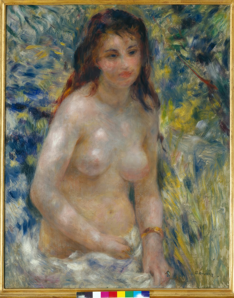 Torso de mujer al sol de Pierre Auguste Renoir