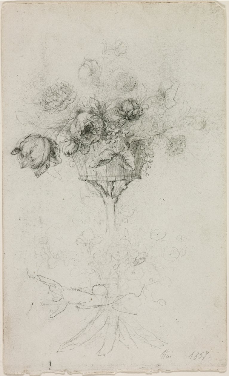 Jarrón de flores de Pierre Auguste Renoir