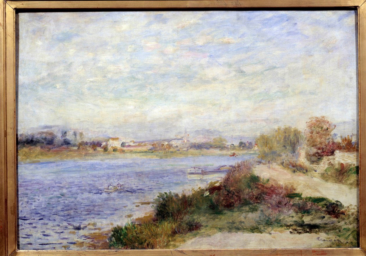 Vista del Sena en Argenteuil de Pierre Auguste Renoir