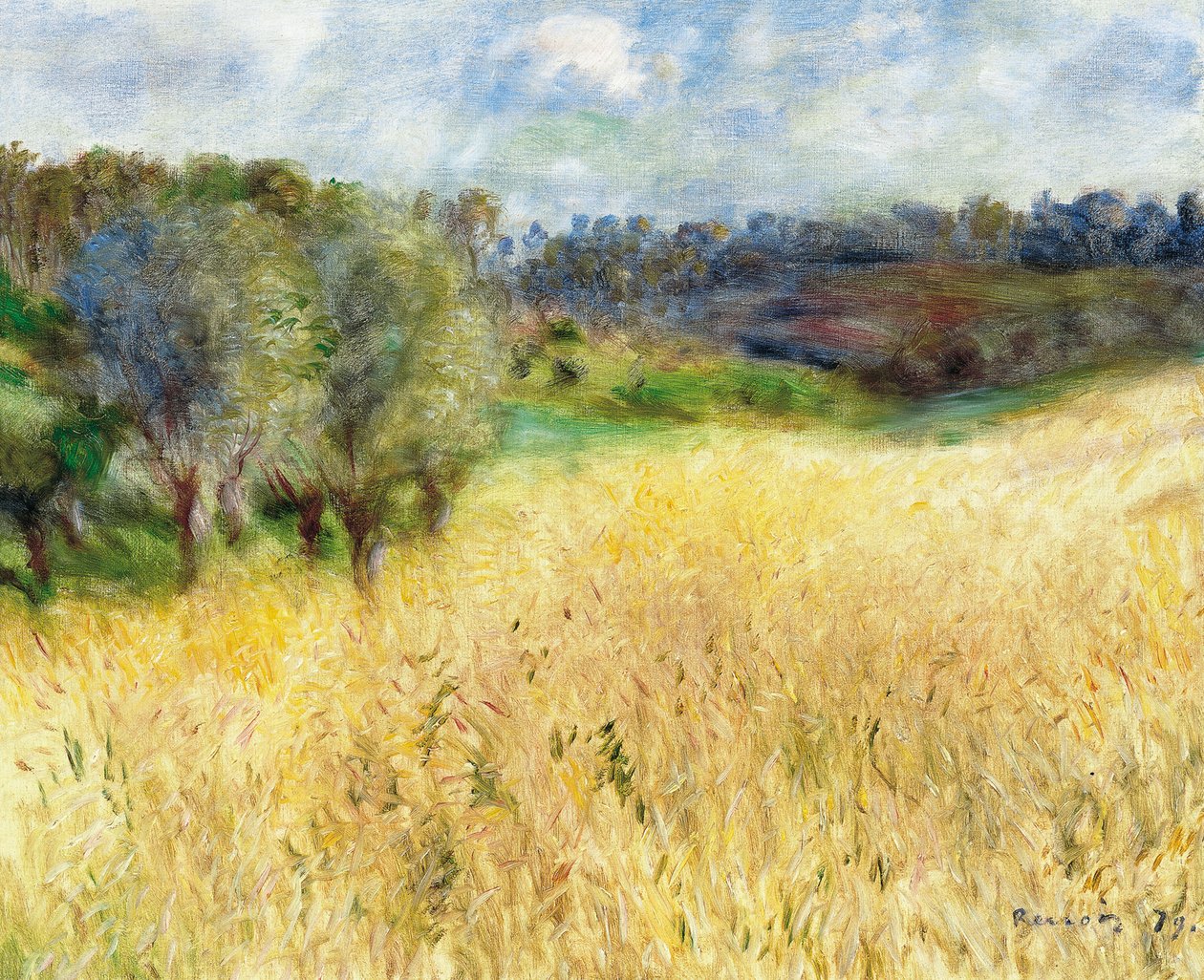 Campo de trigo, 1879 de Pierre Auguste Renoir