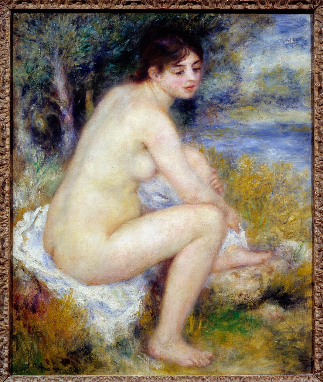 Mujer Desnuda en un Paisaje de Pierre Auguste Renoir