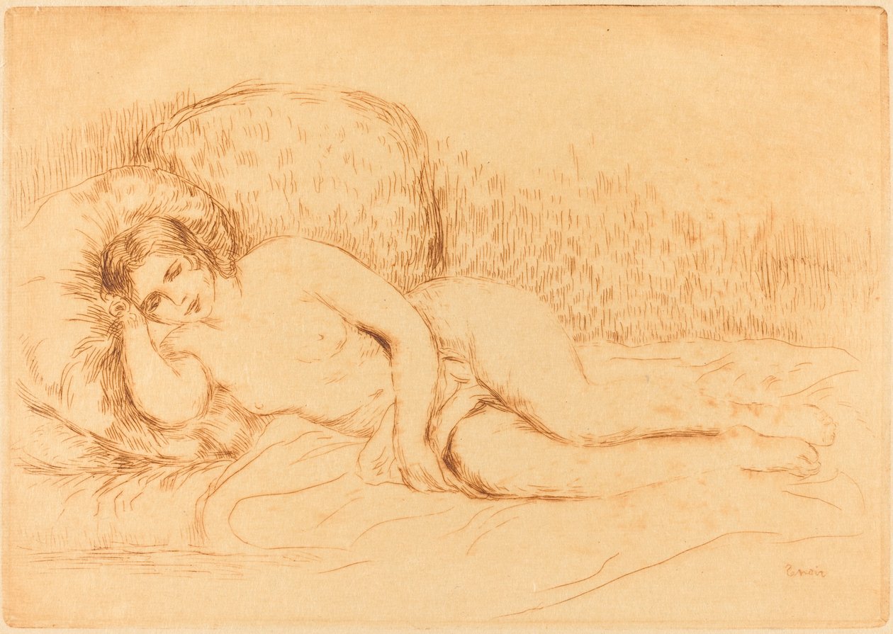 Mujer reclinada, 1906 de Pierre Auguste Renoir