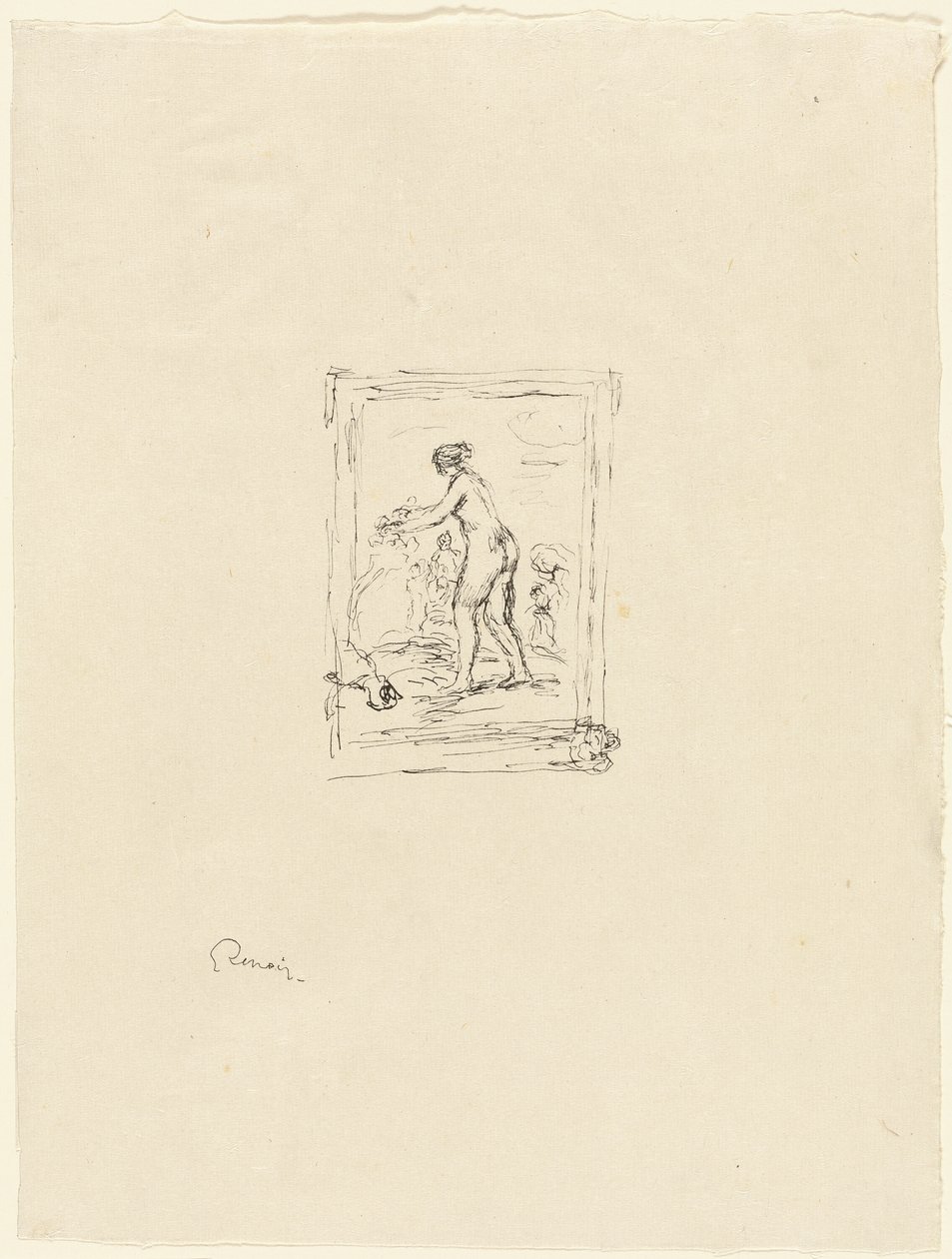 Mujer con parra, 2ª variante de Pierre Auguste Renoir