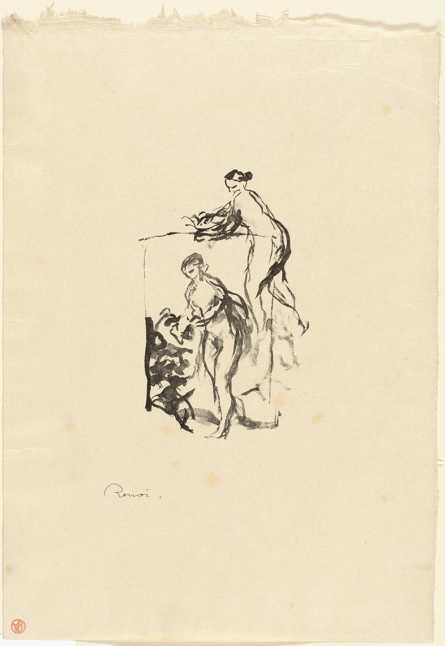 Mujer con vid, tercera variante de Pierre Auguste Renoir