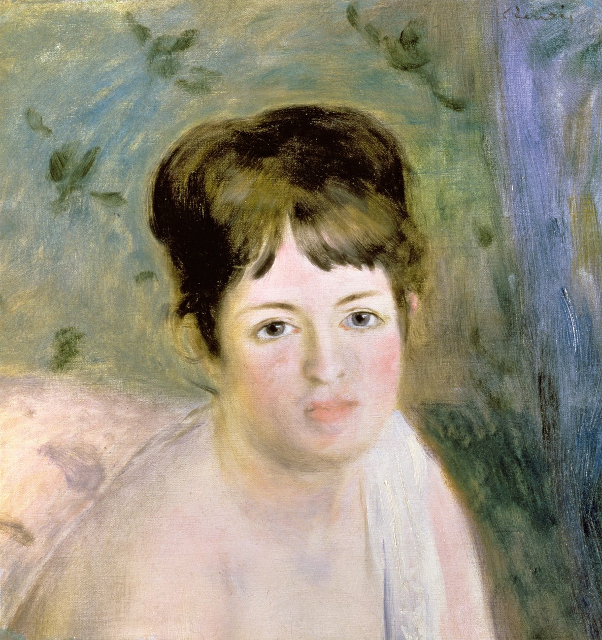 Cabeza de Mujer, c.1876 de Pierre Auguste Renoir