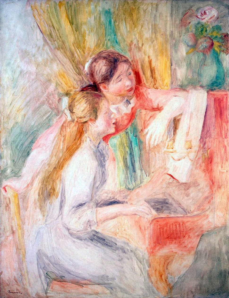 Jóvenes chicas al piano de Pierre Auguste Renoir