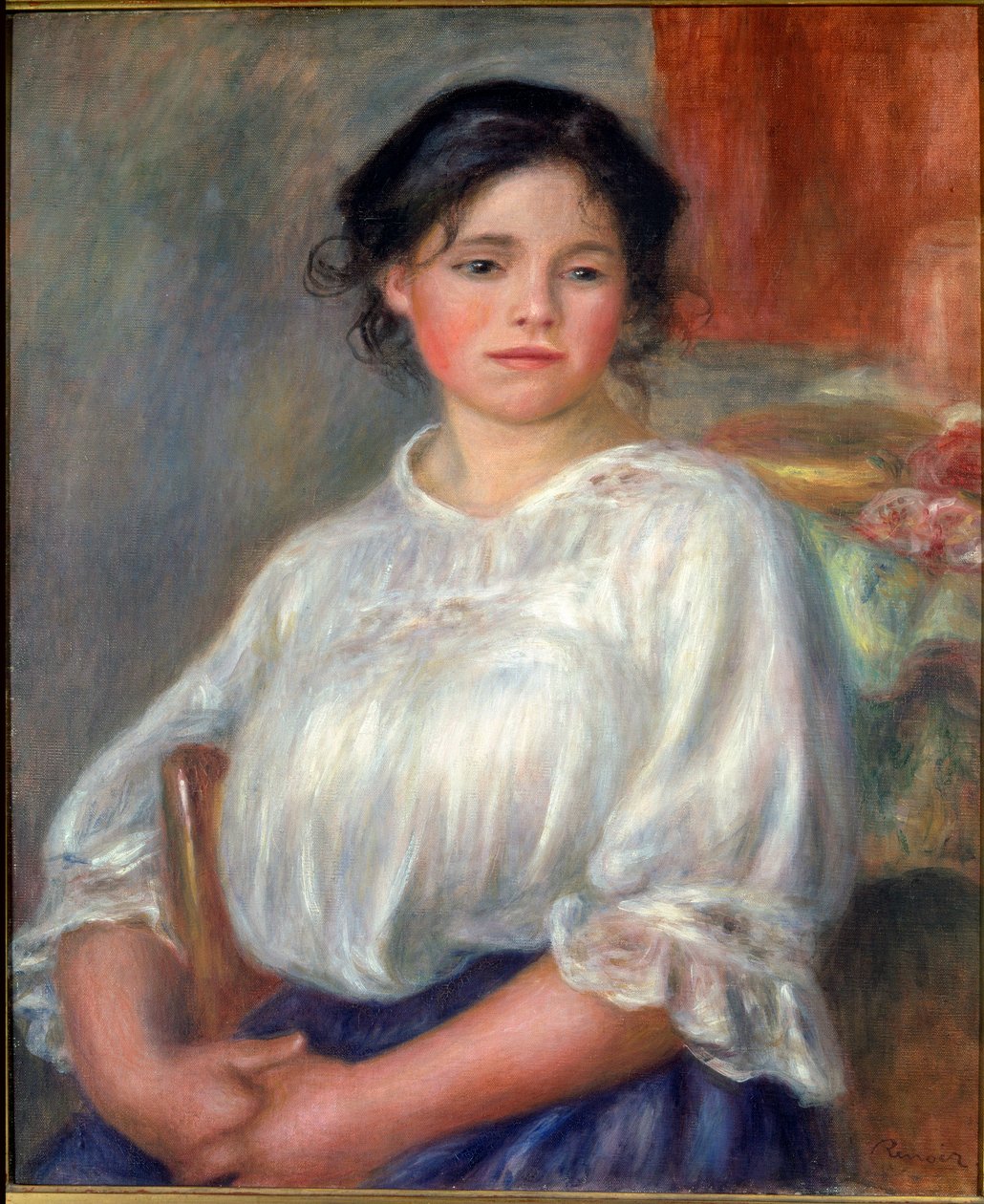 Joven sentada de Pierre Auguste Renoir
