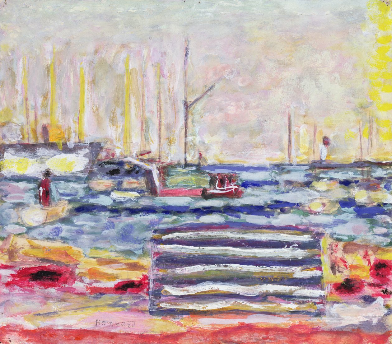 Un puerto en Normandía, c.1930 de Pierre Bonnard