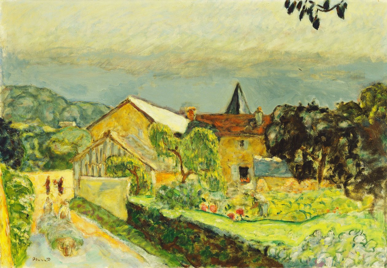 Paisaje de Tarde en Agosto de Pierre Bonnard