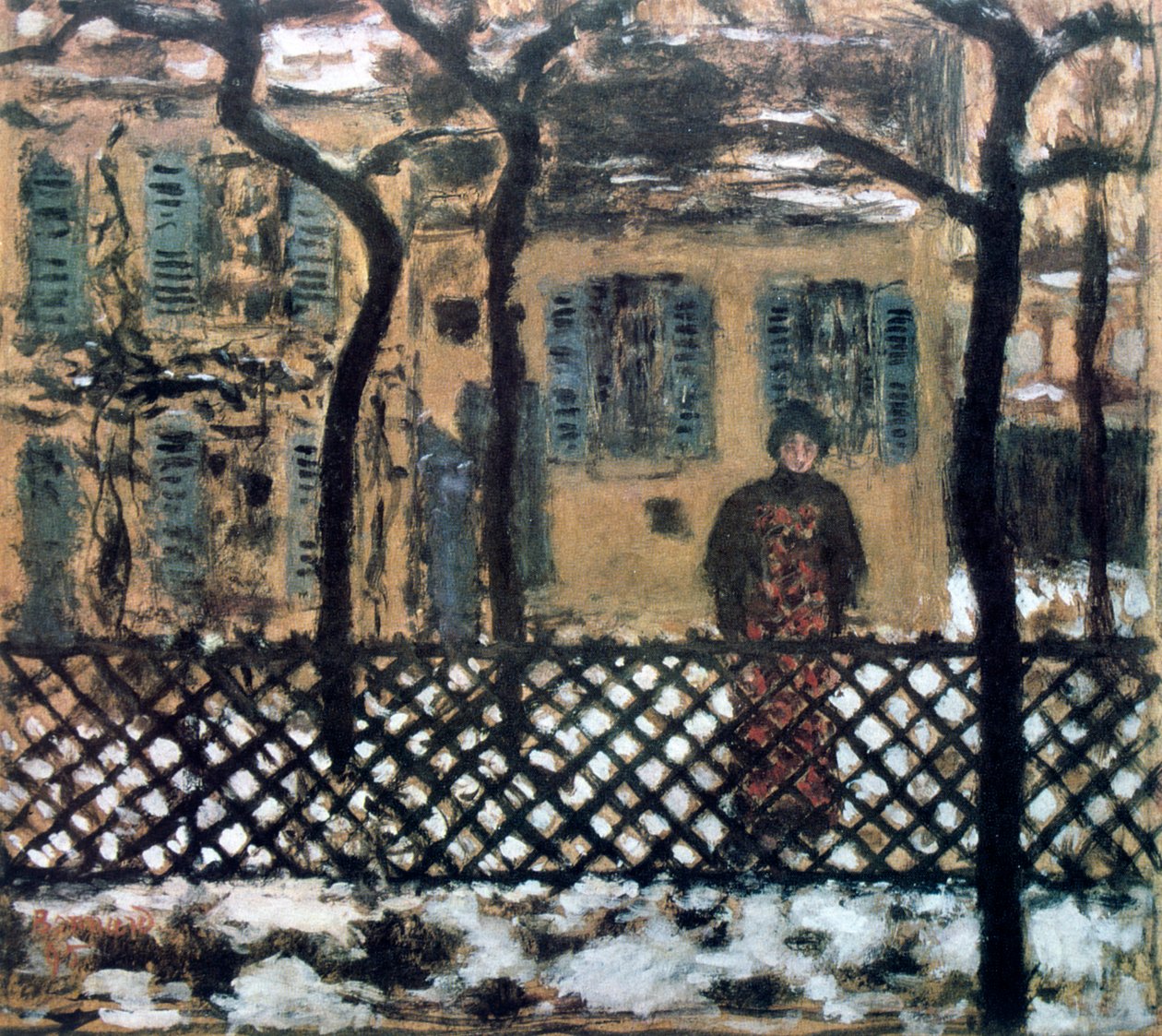 Detrás de la cerca de Pierre Bonnard