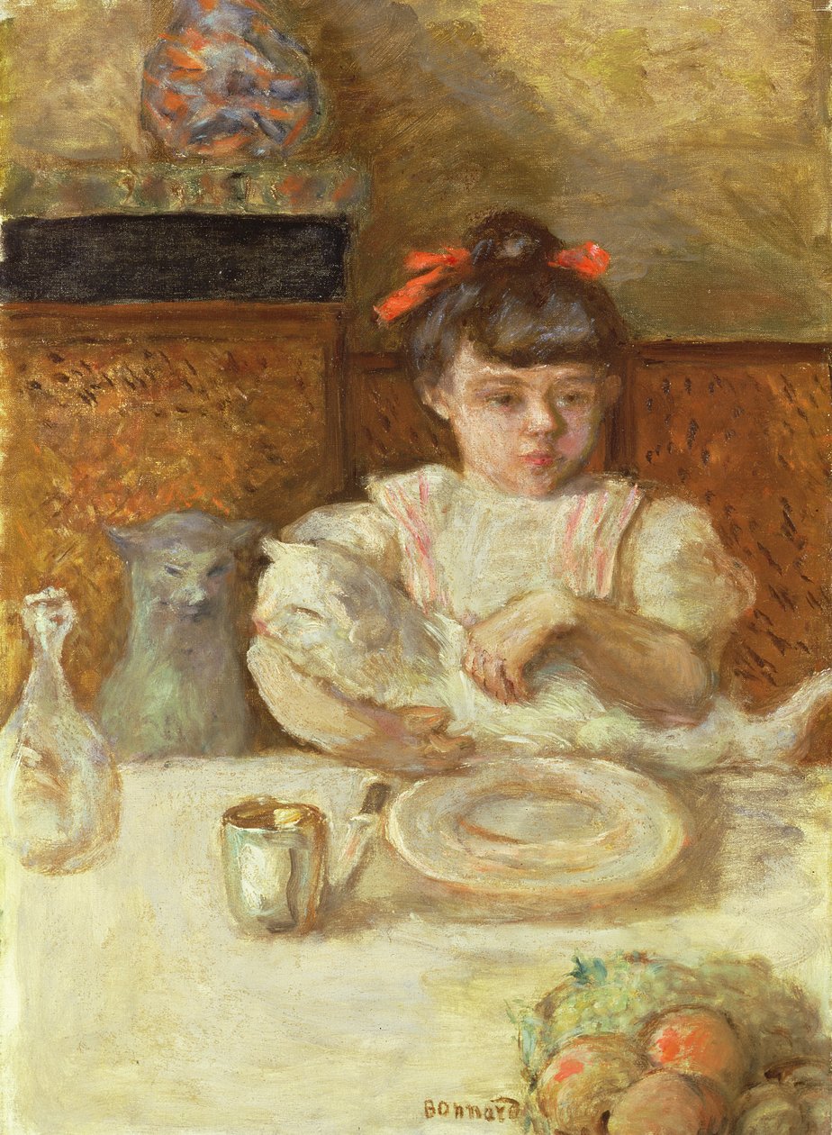 Niño con gatos, c.1906 de Pierre Bonnard