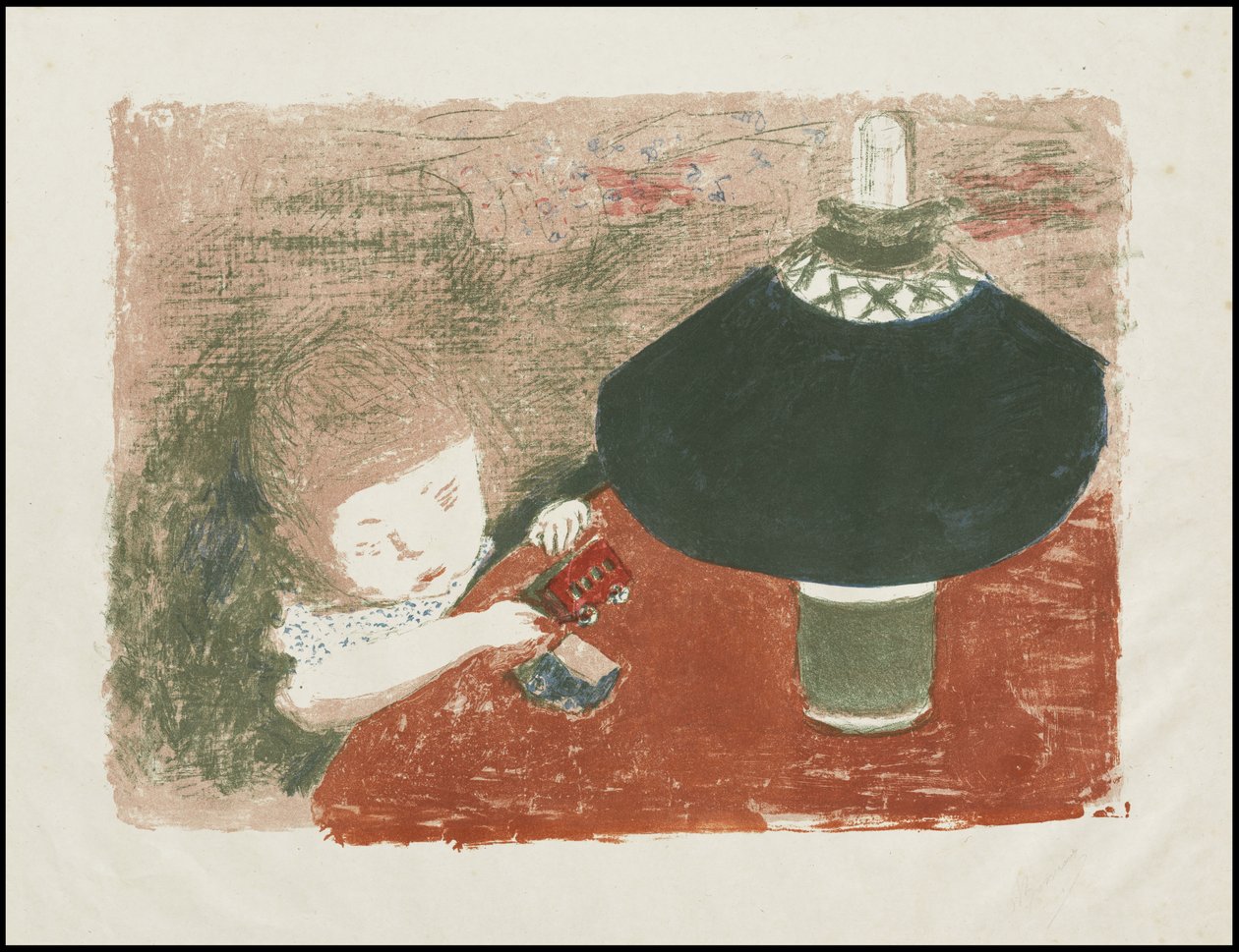 Niño con lámpara de Pierre Bonnard