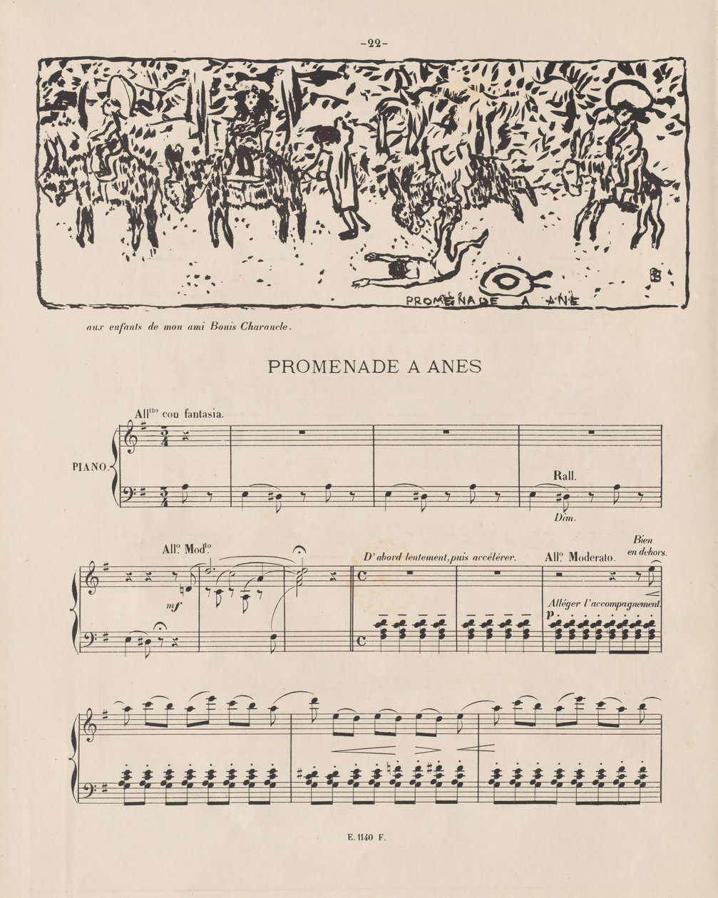 Paseo en burro de Pierre Bonnard