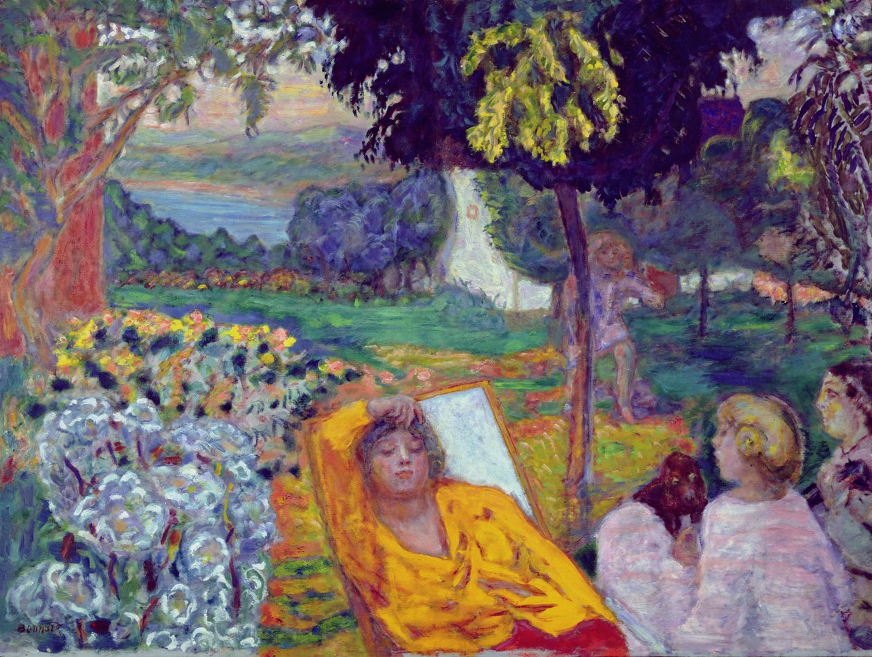 Tarde (o Siesta o En un jardín del sur) 1914 de Pierre Bonnard