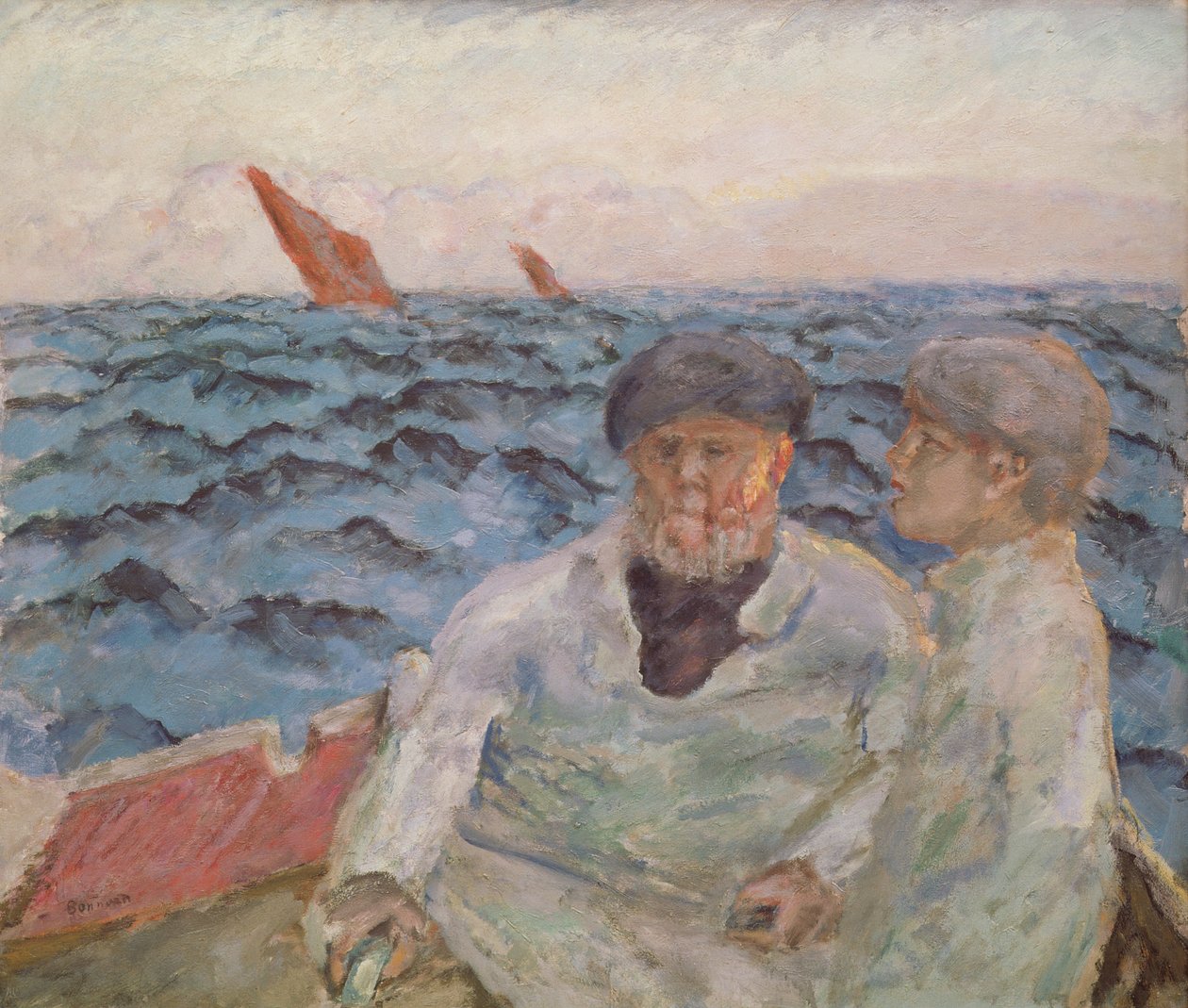 Pescadores en Bretaña, 1907 de Pierre Bonnard