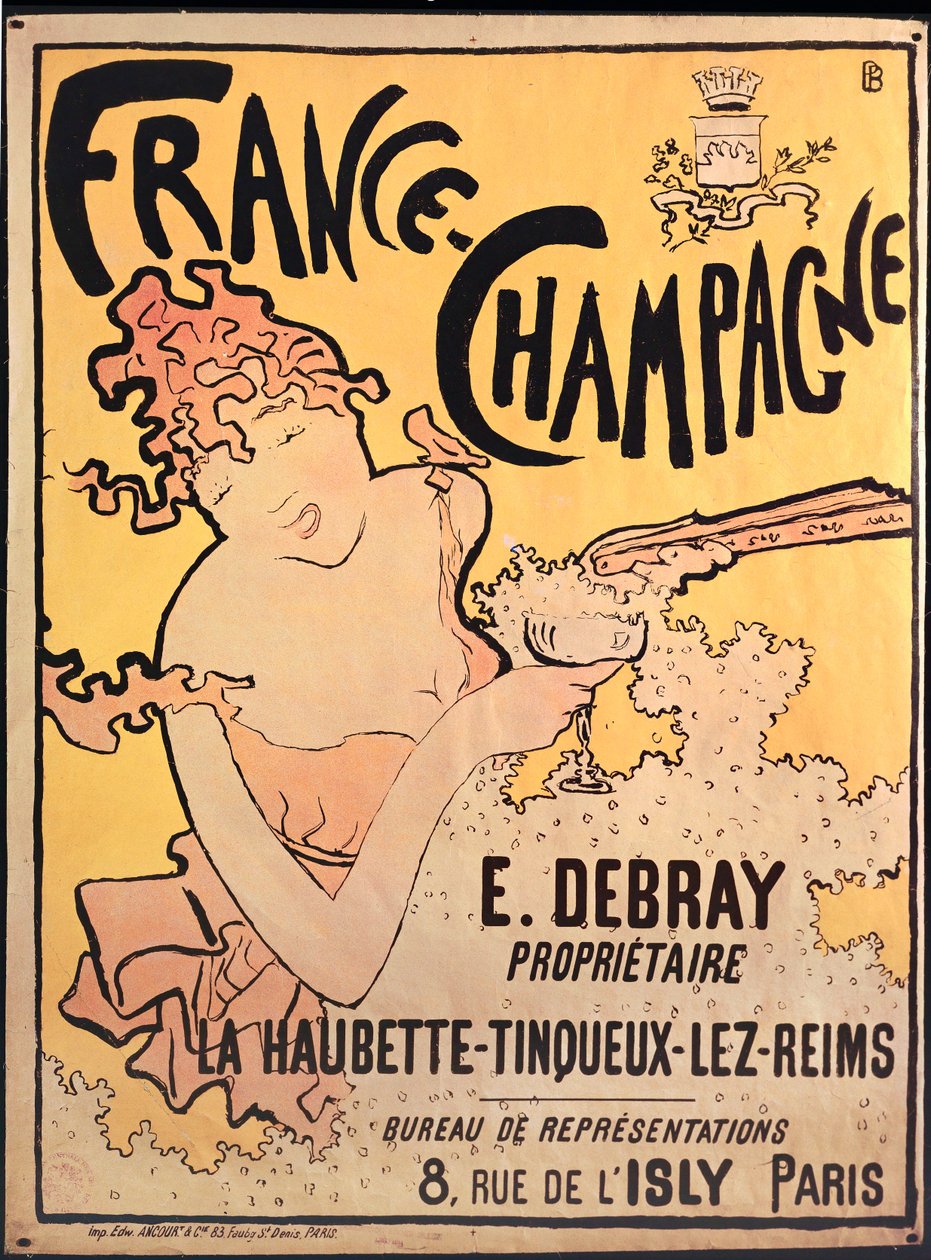Francia Champagne. Litografía ... (litografía) de Pierre Bonnard
