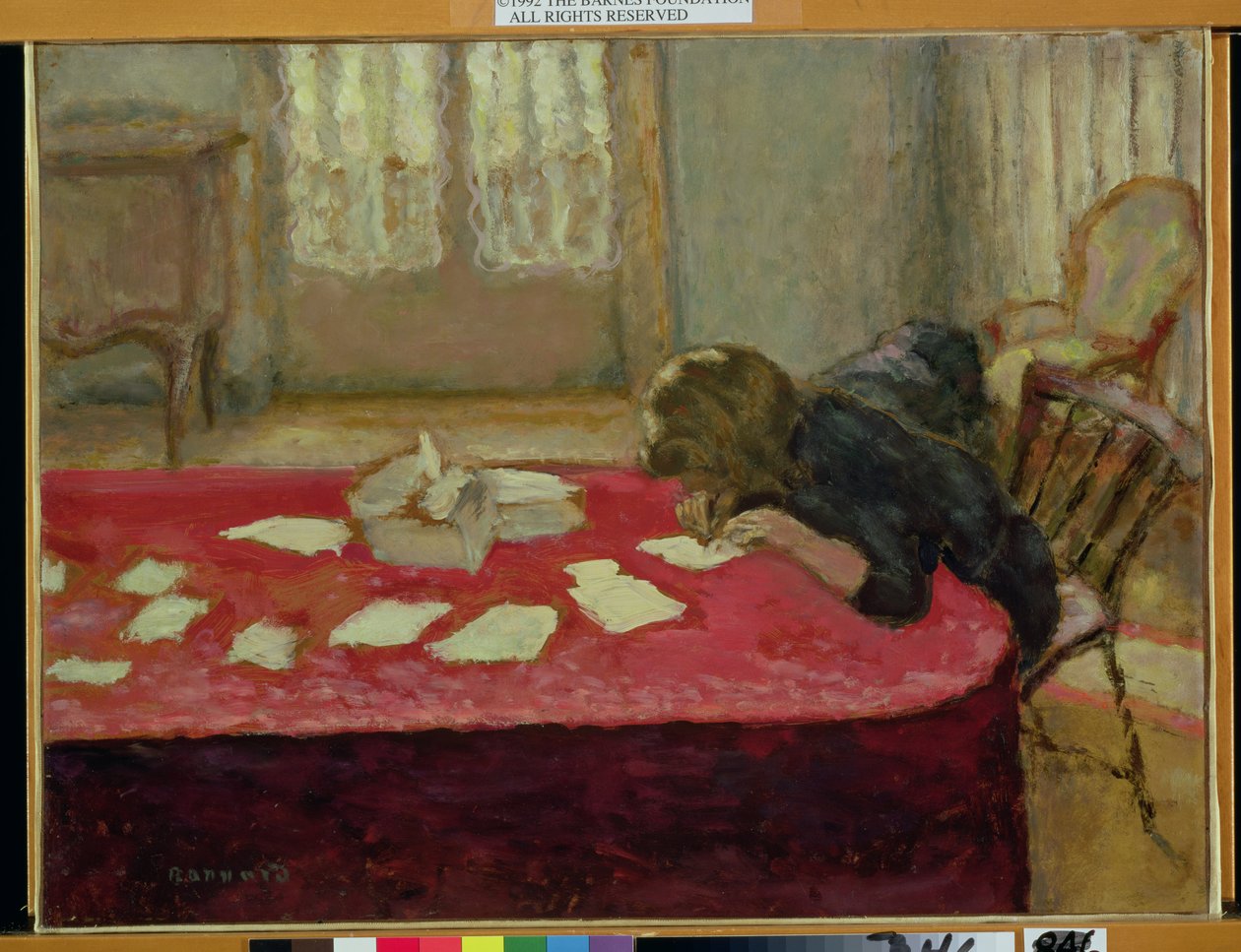 Niña escribiendo de Pierre Bonnard