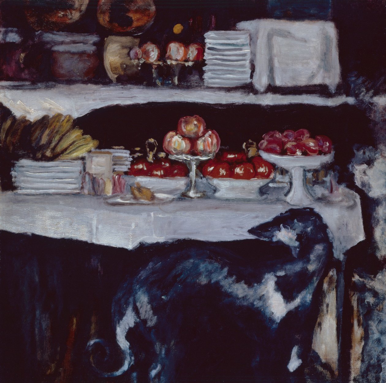 Galgo y naturaleza muerta, c.1920-25 de Pierre Bonnard