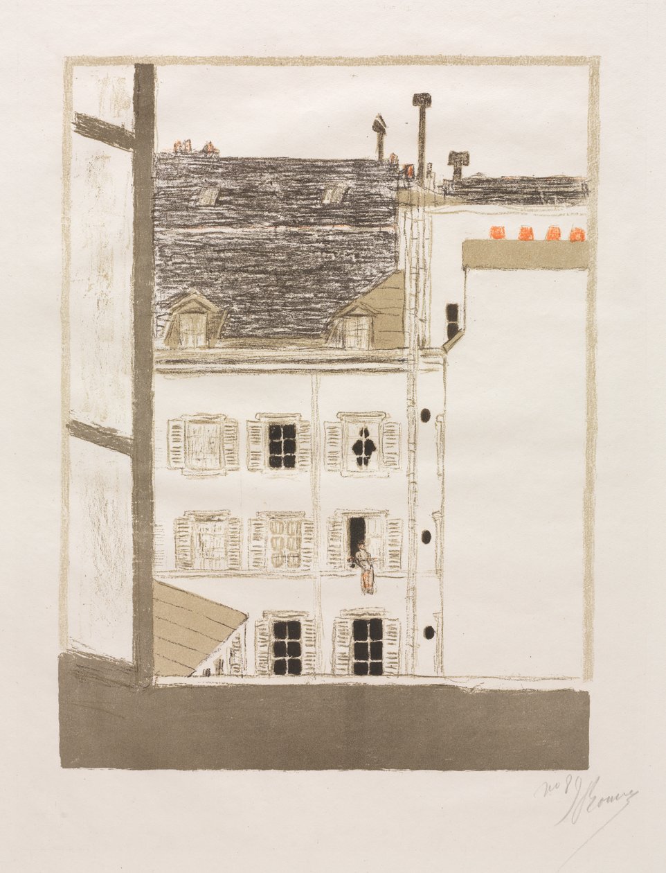 Casas en el Patio de Pierre Bonnard