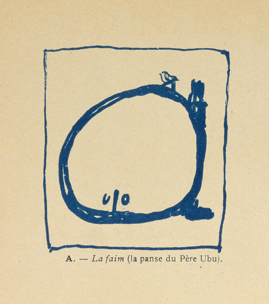 Hambre - Panza de Pere Ubu, del Alfabeto de Pere Ubu, 1900 de Pierre Bonnard