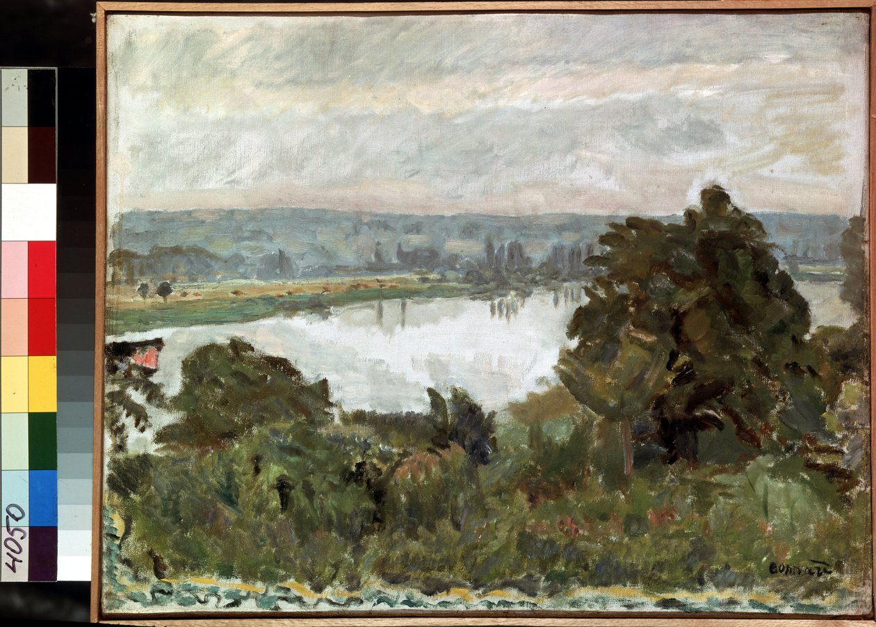 ""The Seine near Vernon"" (El Sena cerca de Vernon) Pintura de Pierre Bonnard (1867-1947) 1911 Dim. 41x52 cm Museo del Hermitage, San Petersburgo (San Petersburgo) de Pierre Bonnard
