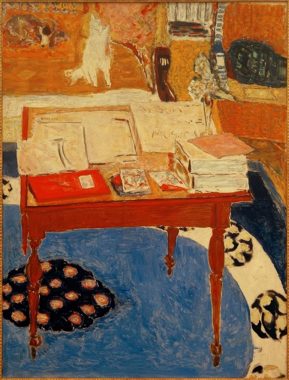 La mesa de trabajo de Pierre Bonnard