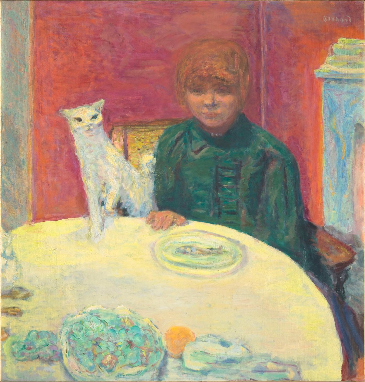 La femme au chat Mujer con gato, 1912 de Pierre Bonnard