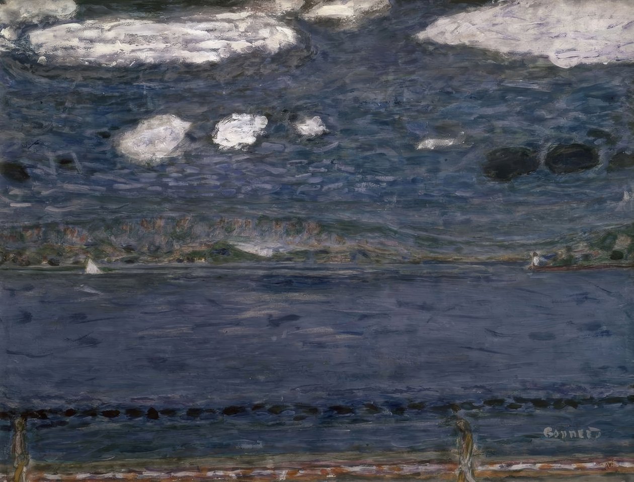 Mediterráneo – 1941/44 – 48,3 × 63,2 cm – gouache y lápiz sobre papel de Pierre Bonnard