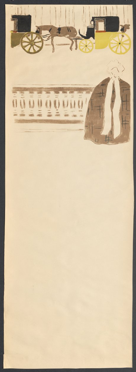 Paseo de las niñeras, Friso de carruajes de Pierre Bonnard