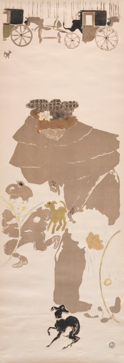 Paseo de niñeras, Friso de carruajes de Pierre Bonnard