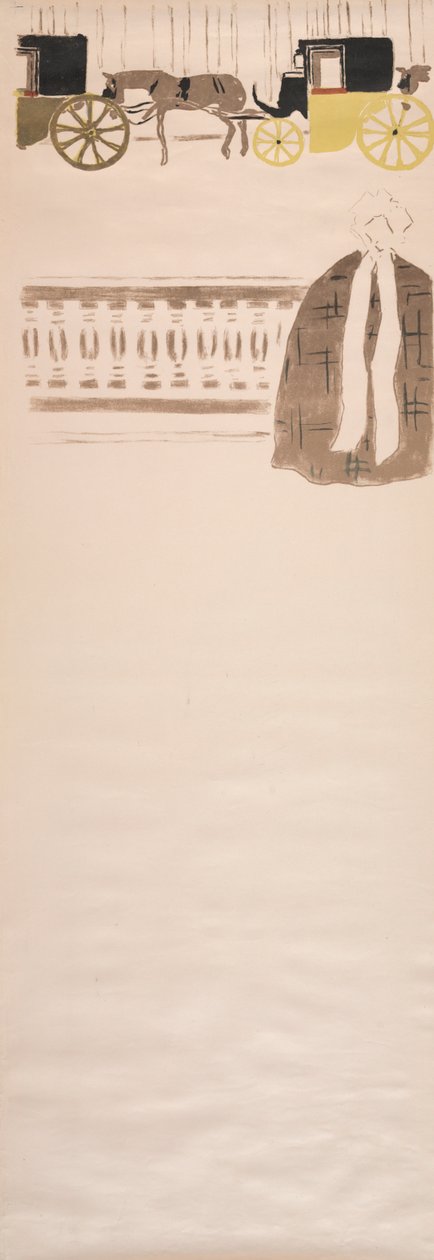 Paseo de las niñeras, Friso de Carrozas, 1895 de Pierre Bonnard