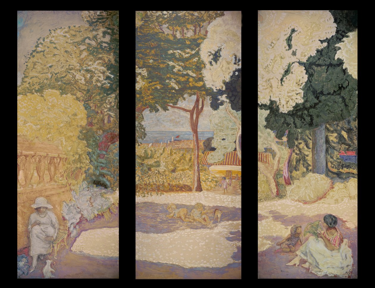 En el Mediterráneo (tríptico) de Pierre Bonnard