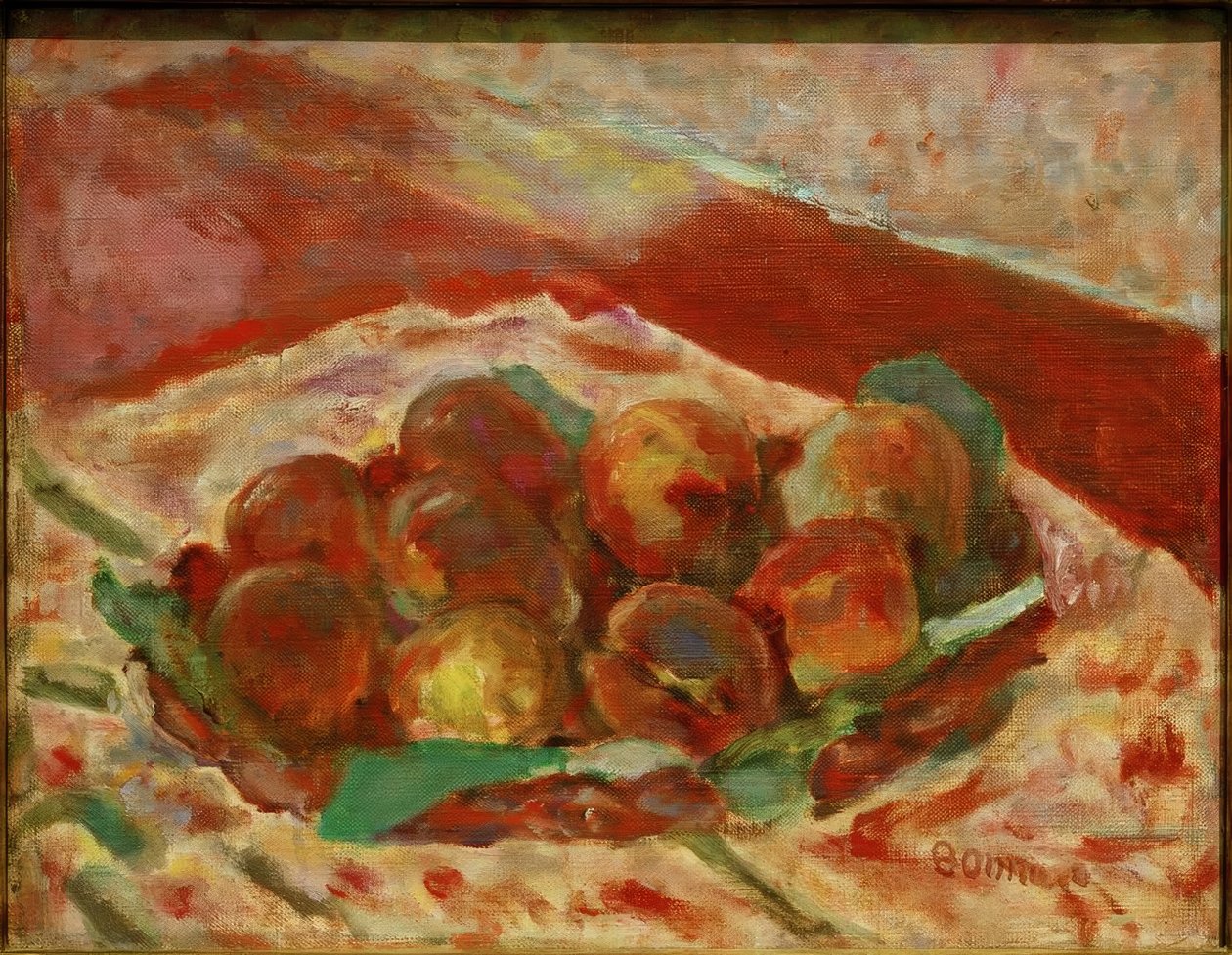 Cesta de melocotones de Pierre Bonnard