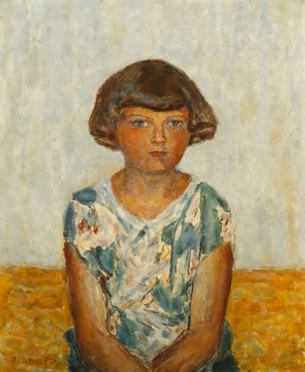 Retrato de una joven, c.1924 de Pierre Bonnard