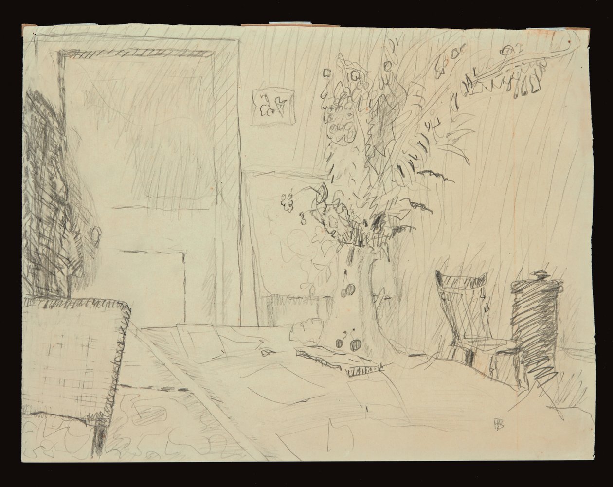 Maceta en el comedor de Le Cannet de Pierre Bonnard