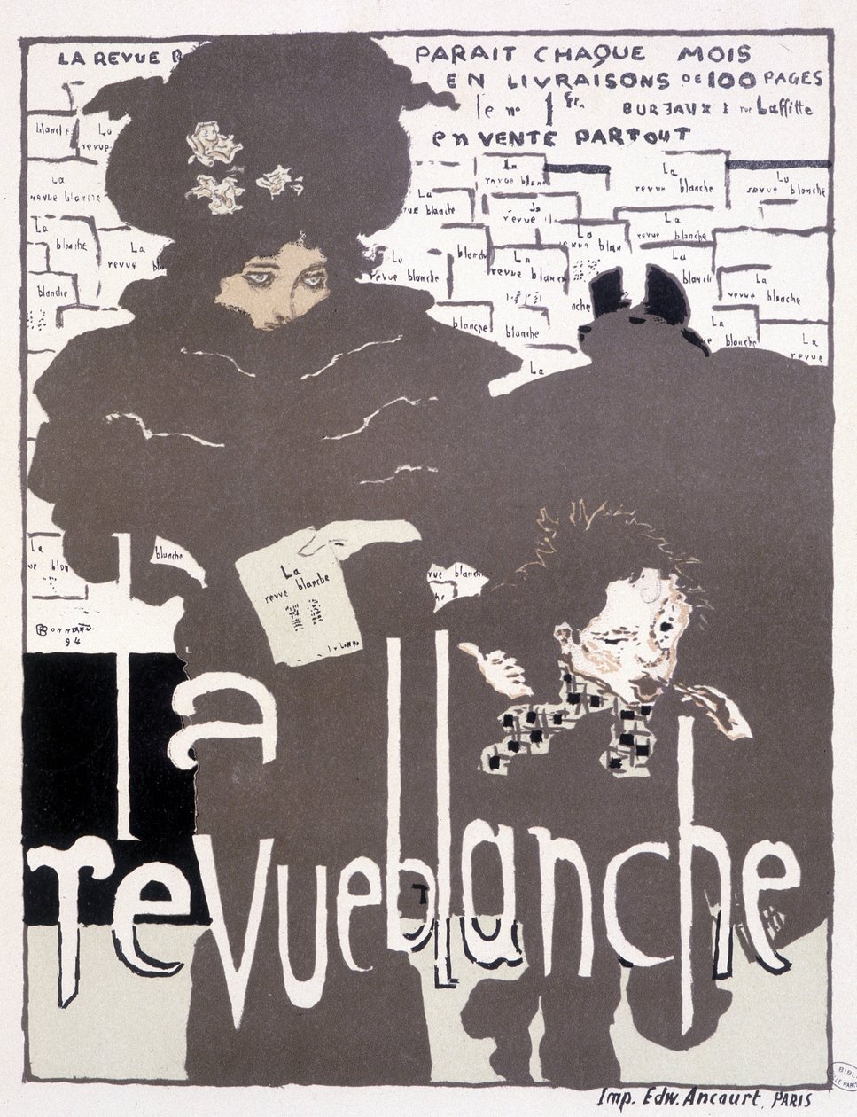 Cartel de prensa para La Revue blanche. Ilustración de Pierre Bonnard (1867 - 1947) de Pierre Bonnard