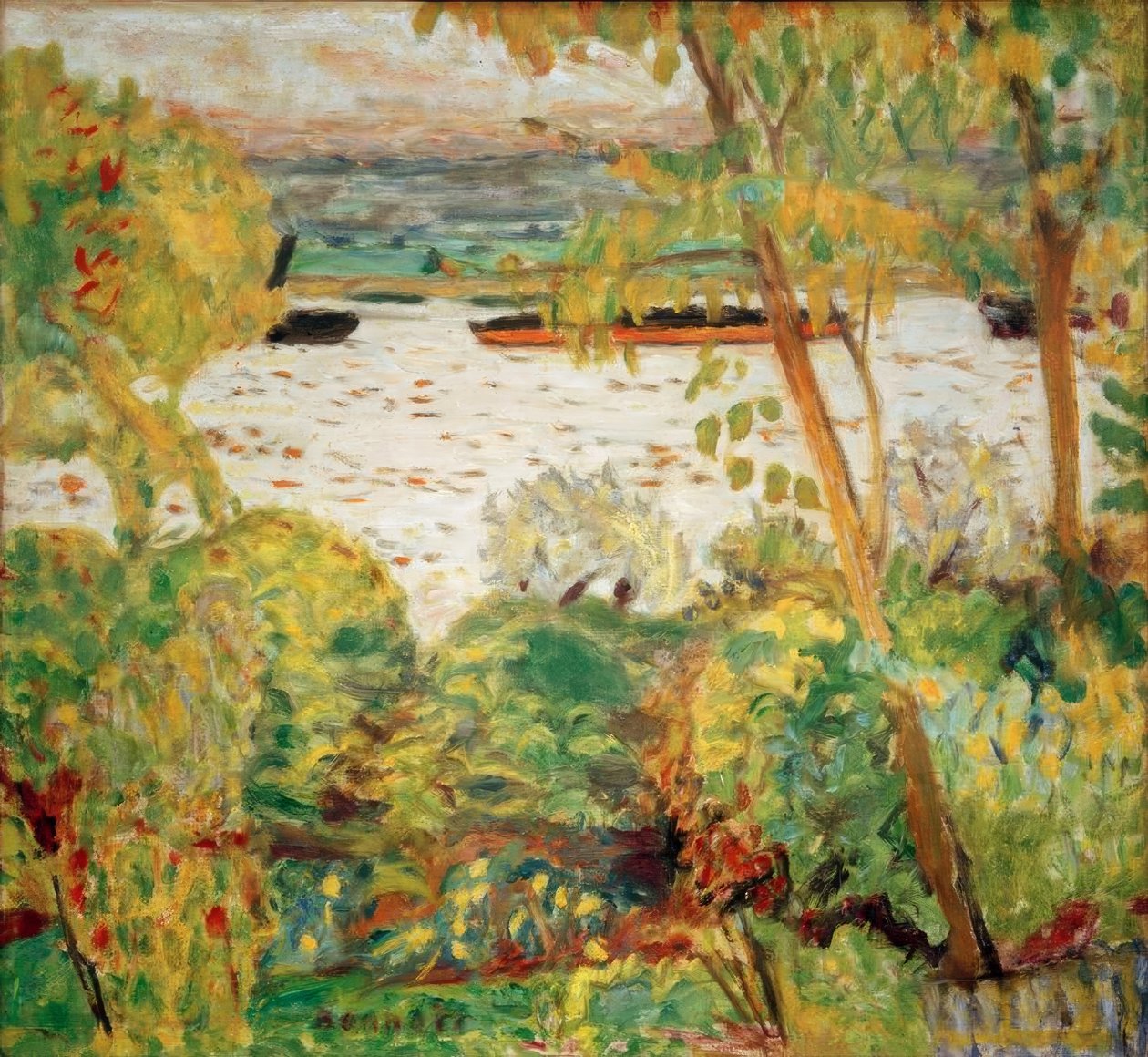 Remolcador en Vernon de Pierre Bonnard