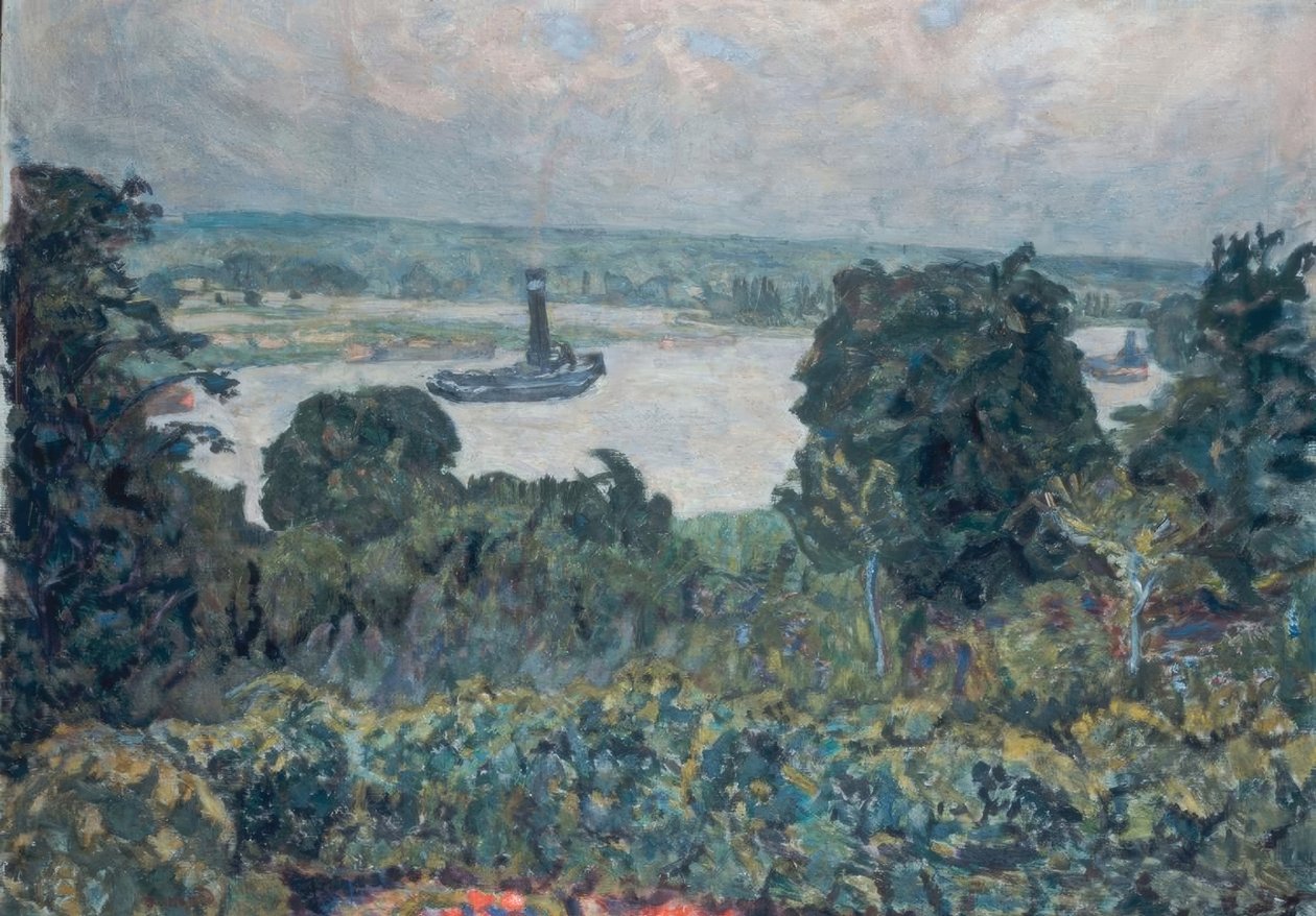 Remolcador en el Sena de Pierre Bonnard
