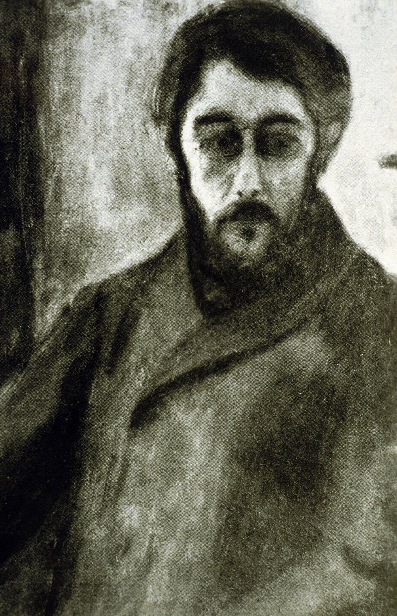 Autorretrato (litografía) de Pierre Bonnard