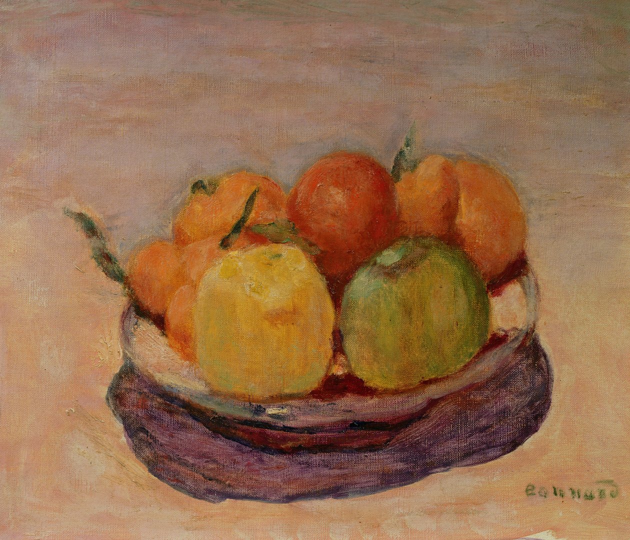 Naturaleza muerta con frutas de Pierre Bonnard